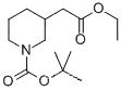 Molecular Structure of 384830-13-1 (tert-butyl 3-(2-ethoxy-2-oxoethyl)piperidine-1-carboxylate)